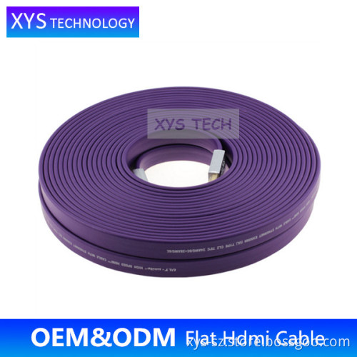 Gold Plated Plug 1.4 Version 1080P flat hdmi cable/